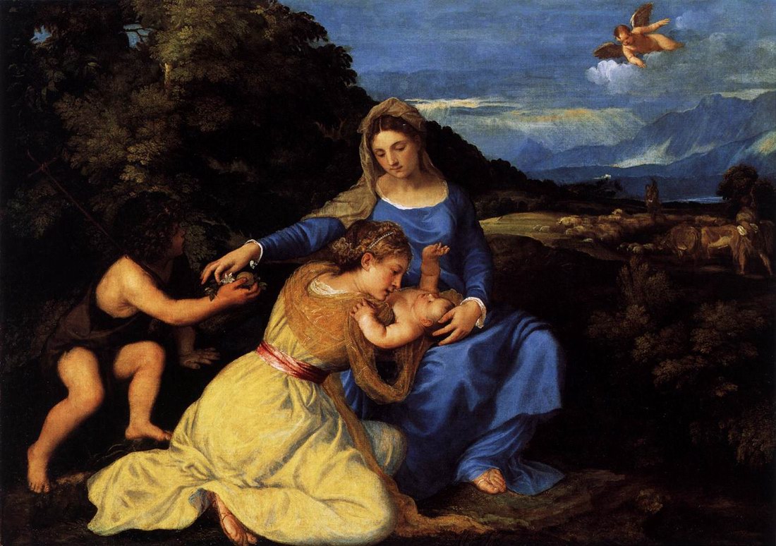 Тициан, Мадонна с младенцем и святой Екатериной, 1530